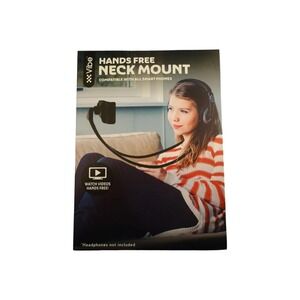 NEW/UNOPENED VIBE Hands Free Neck Mount - Compatible w/ all Smart Phones-BLK